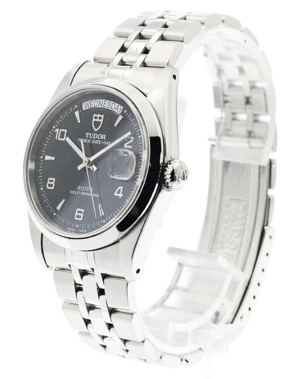 TUDOR Prince Date Day 76200 Black Dial Automatic Men's Watch_940382